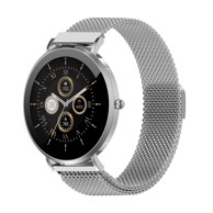 DENVER Pametni sat SWC-394S, 1,32", AMOLED, 43 mm, srebrni